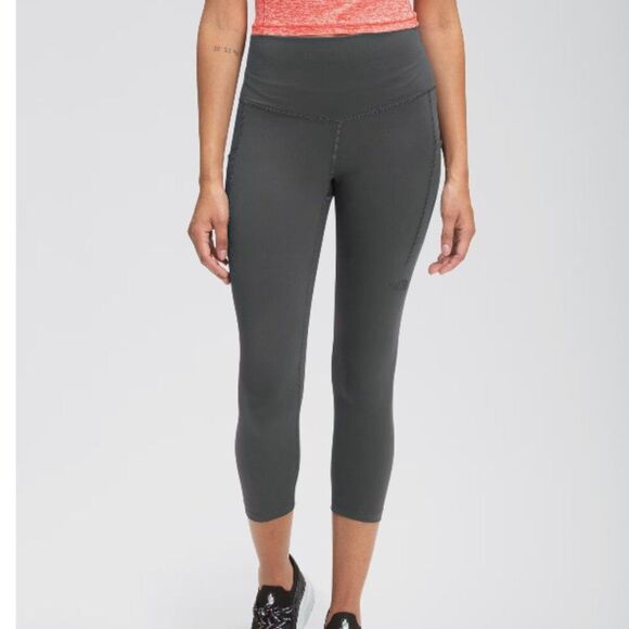 The North Face Pants - THE NORTH FACE Motivation High Rise Pocket Crop Leggings Charcoal Gray Size XL